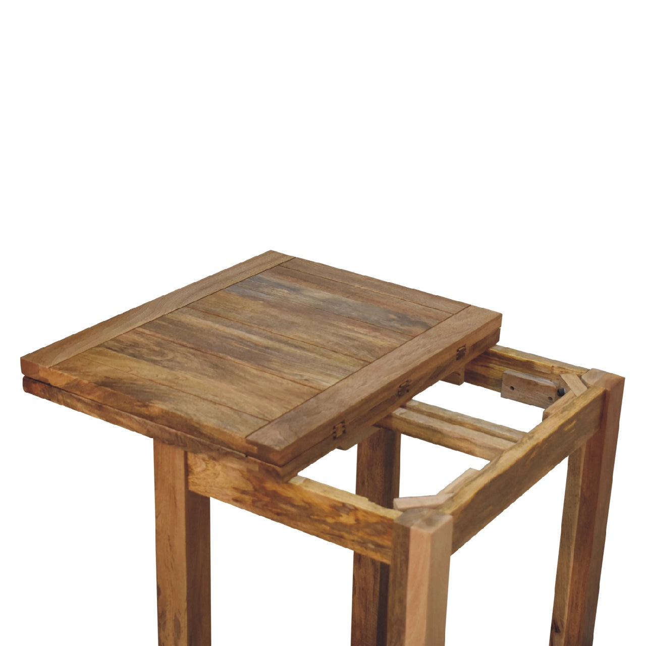 Mini Oak-ish Butterfly Extending Small Dining Table - CasaFenix