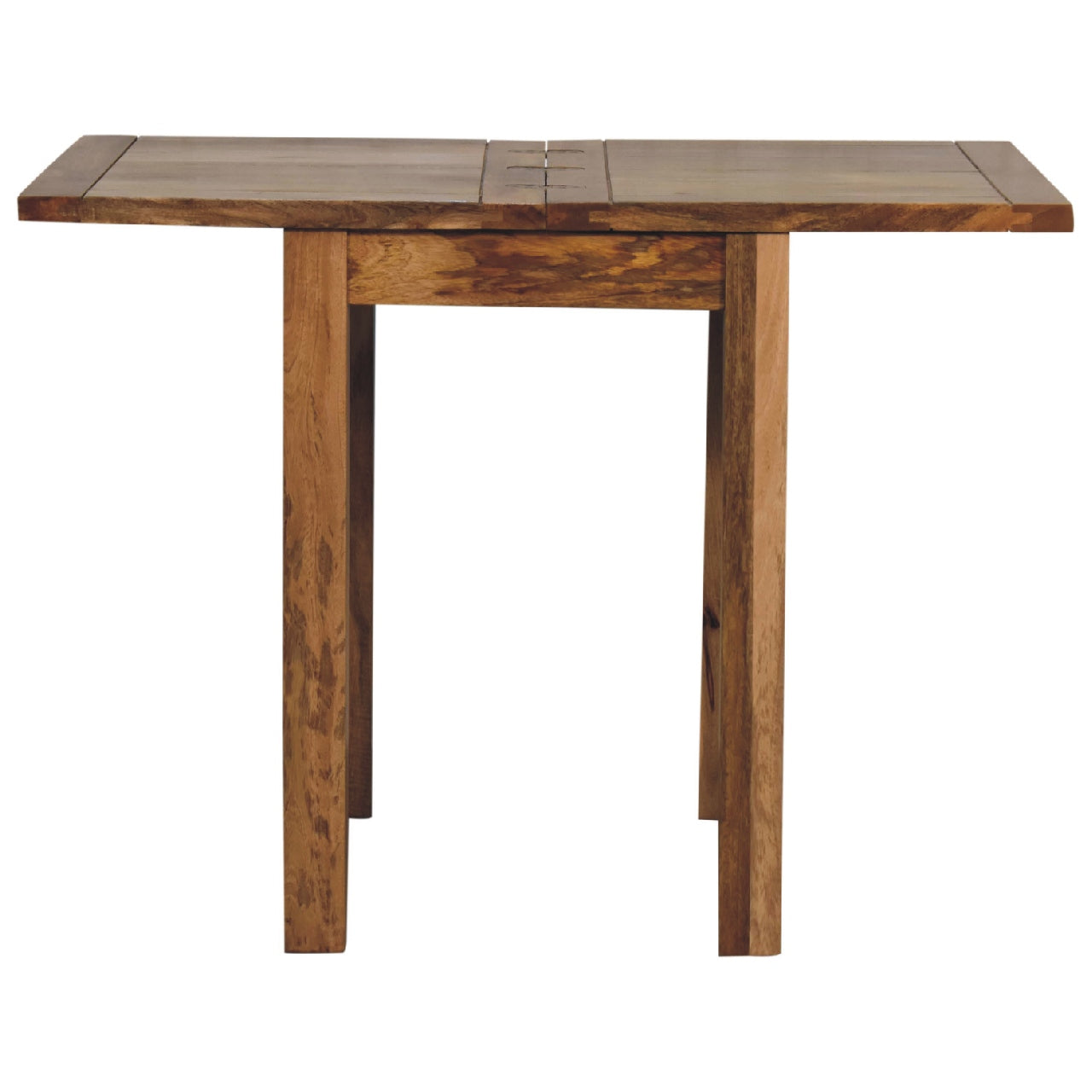 Mini Oak-ish Butterfly Extending Small Dining Table - CasaFenix