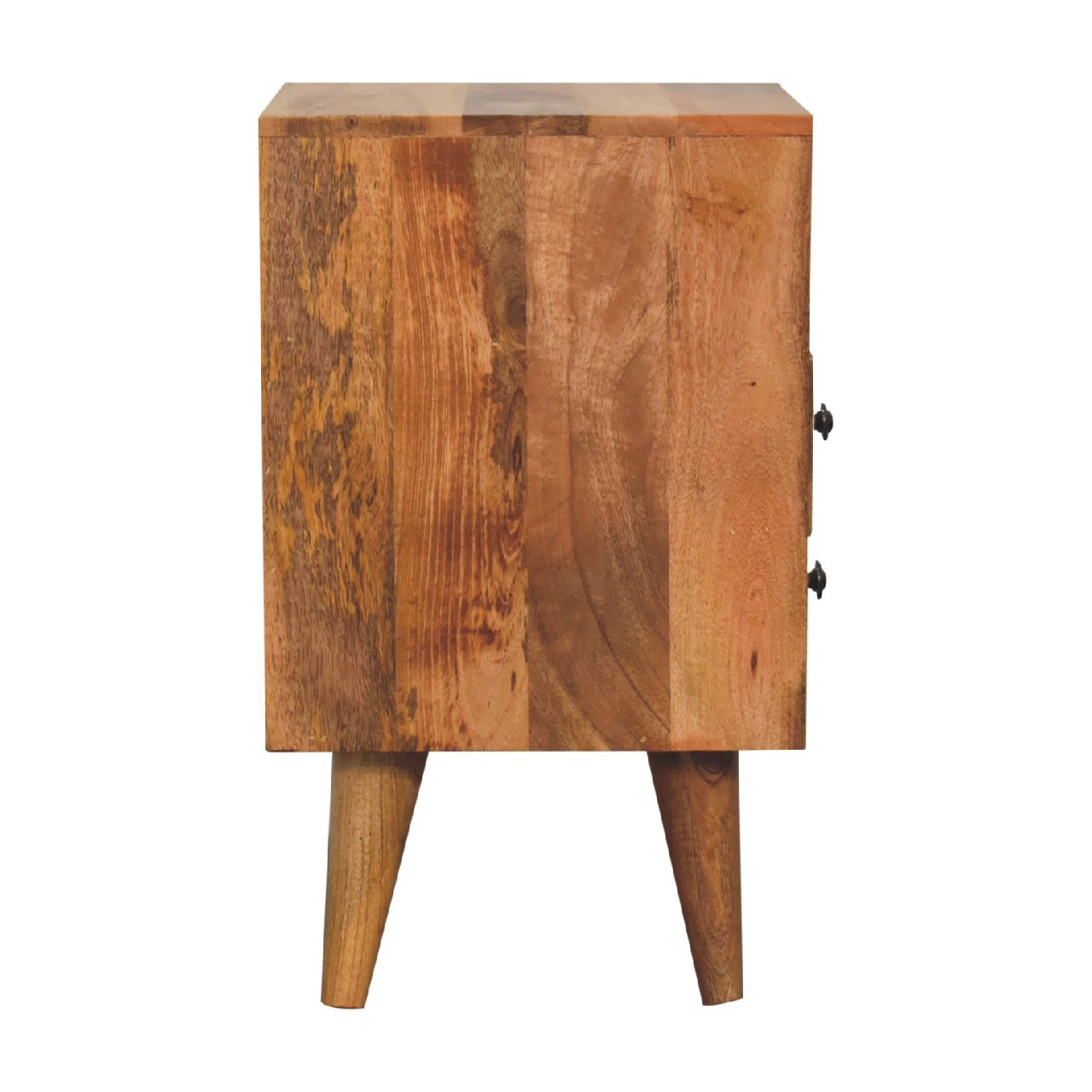 Mini Prima Bedside Table with Open Slot 2 Drawer Chest - CasaFenix