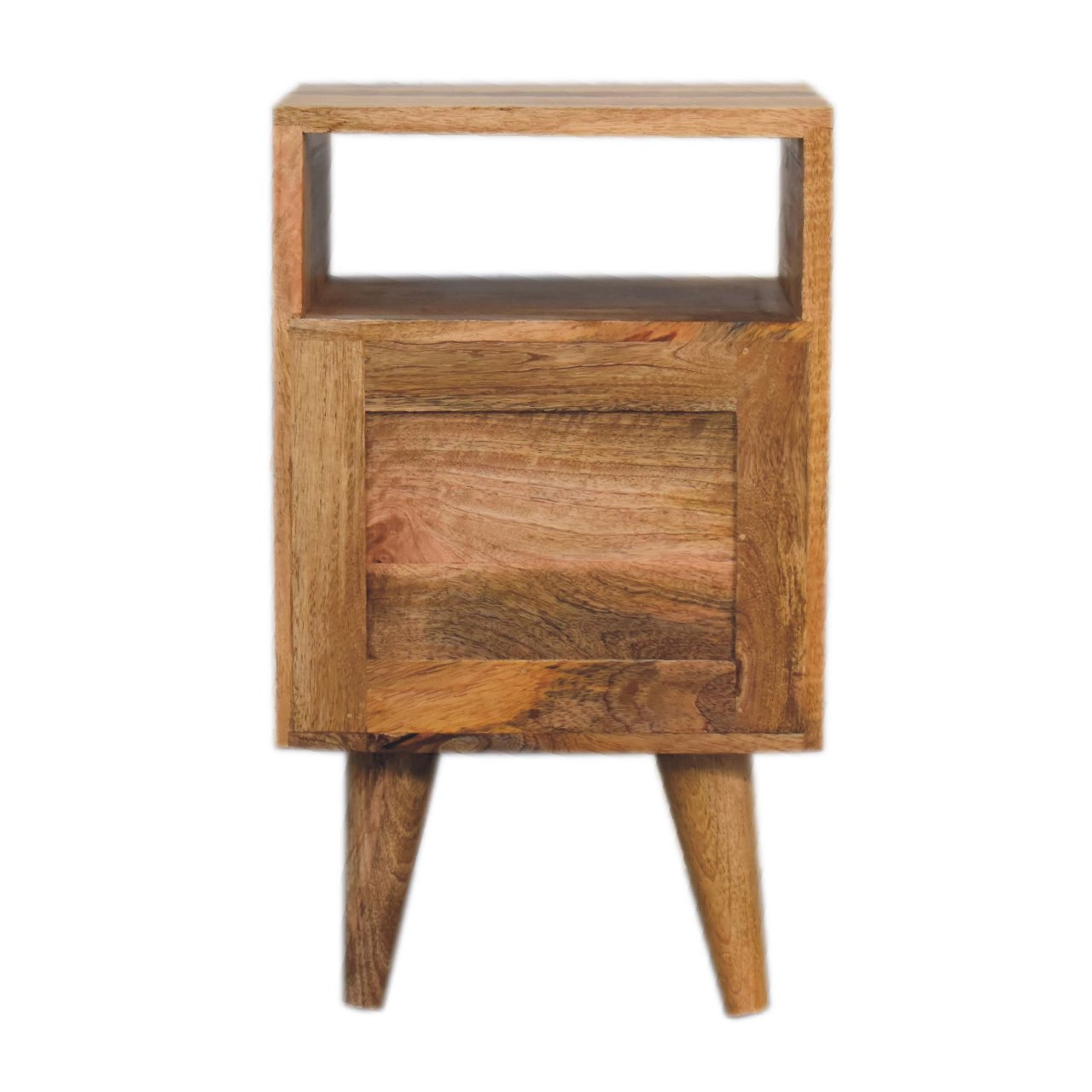 Mini Prima Bedside Table with Open Slot 2 Drawer Chest - CasaFenix