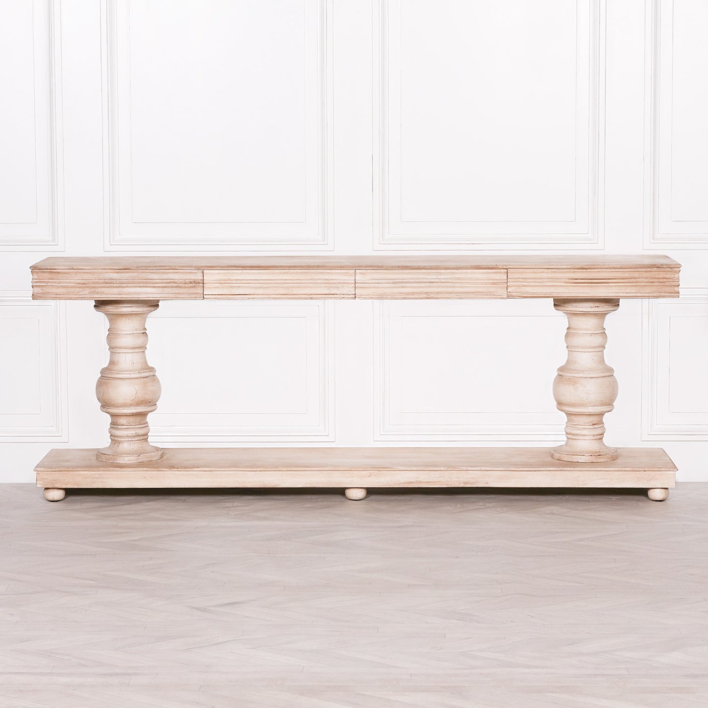 Wooden Console Table with Drawers