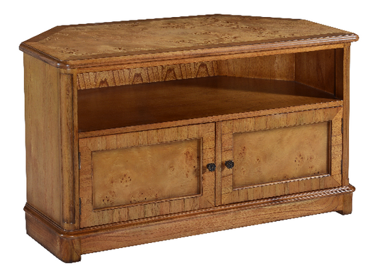 Cheshire Walnut Collection Corner TV Unit - CasaFenix